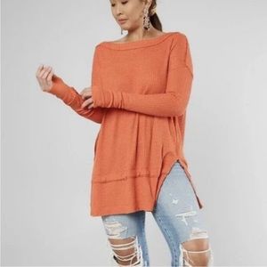 Free People We the Free We the North Shore Thermal Oversized Top